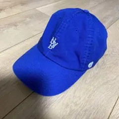 NYロゴ刺繍 青ベースボールキャップ
