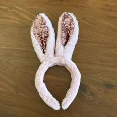 ディズニー　イースター　カチューシャ　うさぎ　スパンコール