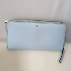kate spade 水色 長財布