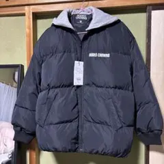 RODEO CROWNS フード付きダウンジャケット ブラック