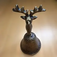 ディアベルオブジェ　クリスマスフリーマーケット　鹿のデザインの金属製ベル