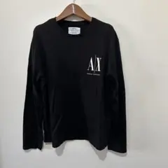 ARMANIEXCHAGEロングTシャツ　黒のサムネイル