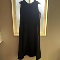 UNIQLO ノースリーブロングワンピース 3XL 黒