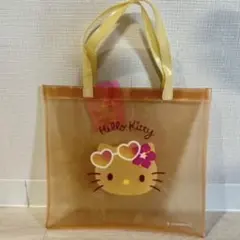 【新品未使用】日焼けキティ　PVCトートバッグ クリア