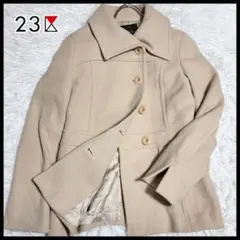 23区 ニジュウサンク ベージュ ウール アンゴラ混紡 ジャケット