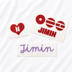 BTS ジミン JIMIN ネームステッカー デコ ペンライト アリラン