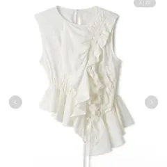 lily brown アシメフリルカットトップス