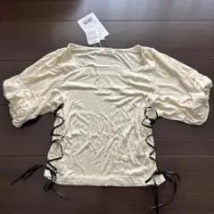 Mily bilet トップス　レディース　半袖　tシャツ　アイボリー
