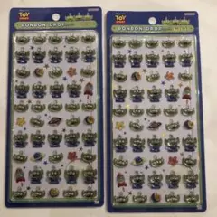 正規品　２枚　ボンボンドロップシール　ミニ　トイストーリー　エイリアン