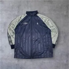 00s UMBRO トラックジャケット ネイビー 刺繍ロゴ