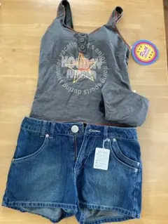 最終値下げ/ヤマトヤ　セパレート水着M デニム半ズボン付き