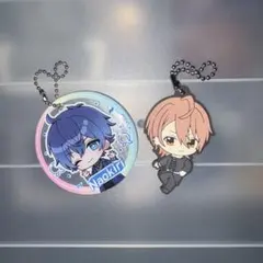 カラフルピーチのラバーストラップとキーホルダー