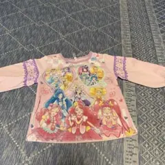 プリキュアオールスターズ　長袖パジャマ　 ピンク　100