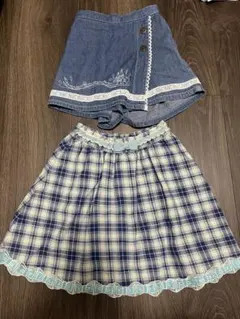 axes femmekids スカート2着のサムネイル
