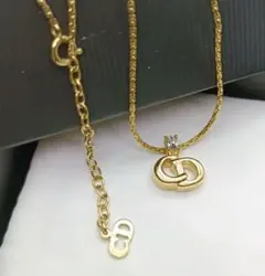 美品✨️　ディオール　ネックレス　ロゴ　CD ゴールド