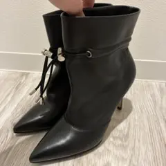 Dior レザーアンクルブーツ ゴールドヒール 36 1/2 - メルカリ