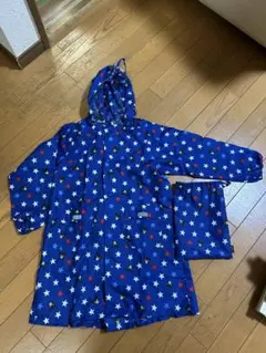 DOUBLE.B ベビーレインコート Lサイズ 星柄