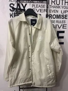 VANS コーチジャケット アイボリー Sサイズ