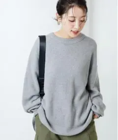 FREAK’S STORE ニット グレー オーバーサイズ 大きい