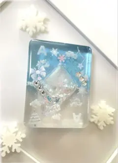 シェイカー トランプ シャカシャカキー レジンキーホルダー 雲 クリスマス