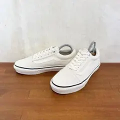 極美品　バンズ　オールドスクール　22.5センチ　 ナチュラルホワイト　787