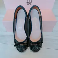 PrettyBallerinas グリッターシースルーバレエシューズ　サイズ36