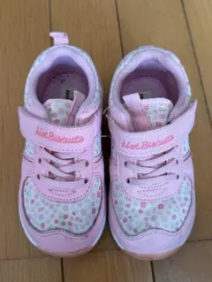 Hot Biscuits ピンクドットスニーカー 16cm