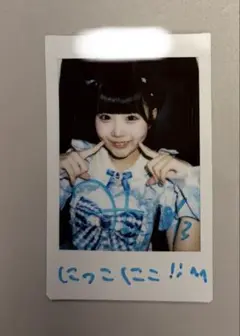 虹羽みに　ソロチェキ　コメントあり