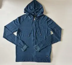 DIESEL ディーゼル フード付きジップアップパーカー ブルー　ユニセックス