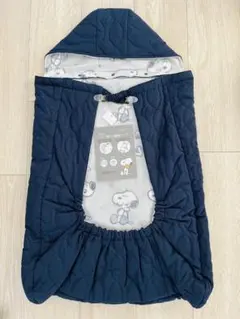 ベビー抱っこ紐用ケープ　ベビーカー　スヌーピー　SNOOPY ネイビー　刺繍のサムネイル