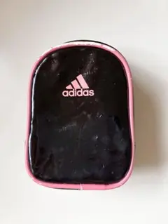 adidas アディダス 黒/ピンク ポーチ 小型