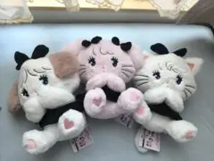 【新品タグ付3個】mikko BLACK RIBBON BIG ぬいぐるみ