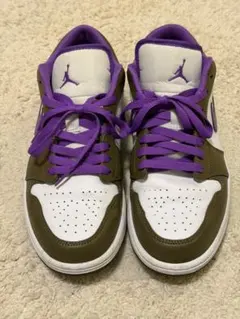 NIKE Air Jordan 1 Low ブラウン パープル27cm - メルカリ