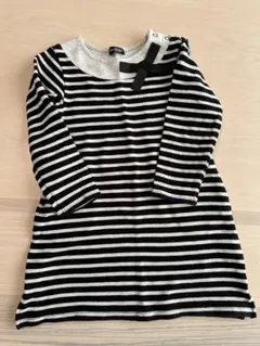 ⭐︎BeBe ストライプ長袖ニットチュニックワンピース110cm⭐︎