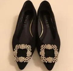 LE TALON ビジュー パンプス 22.5㎝