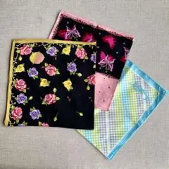 【未使用】 ANNA SUI アナスイ YSL イブサンローラン 大判ハンカチ