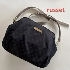 百貨店購入★【russet】★ラシット　ナイロン　ショルダーバッグ　ネイビーのサムネイル