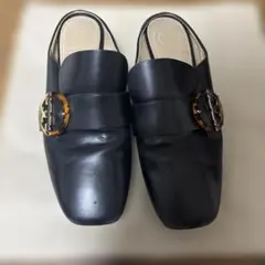 TORY BURCH レザー ミュール ローファー ブラック 6Mのサムネイル