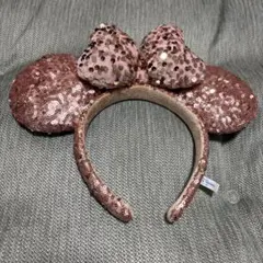 ミニーマウス風スパンコールカチューシャ