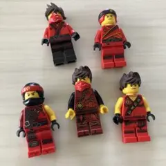 2点目から200円引きになりますLEGO 忍者 フィギュア 5体セット
