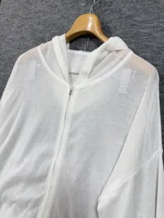 極美品 25SS♡セオリー フード付きパーカー ホワイト ビッグシルエット