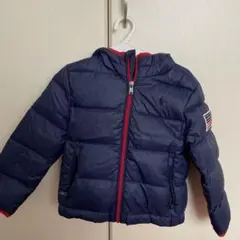 ラルフローレン　ネイビー ダウンコート フード付き
