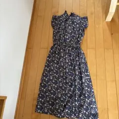 *値下げ* 花柄シャツワンピース 半袖 系