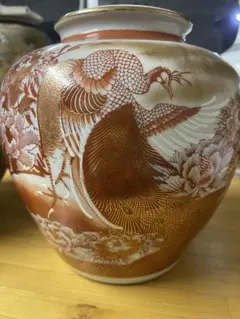 九谷 陶器花瓶 3点セット