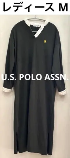 レディース　M　ワンピース　U.S. POLO ASSN.　カーキー