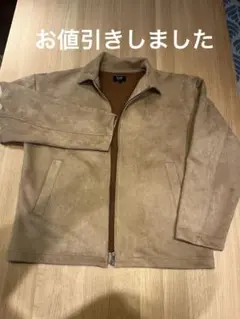 BEAMS ベージュ スエード風ジャケット S(実際M以上)