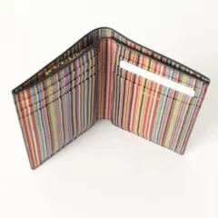 ⏰️185 新品 ポールスミス 名刺入れ カードケース 定期入れマルチストライプ