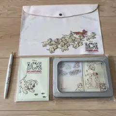 101匹わんちゃん レターセット メモ ファイル ボールペン セット