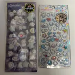 ピカプニシール シマエナガ　蓄光　光るジュエルプチドロップ　あわわちゃん　シール