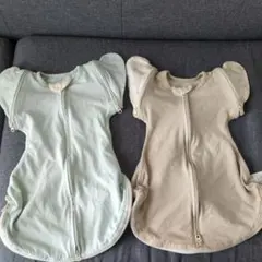 ベビースリーパー 2点(ベージュ、ライトブルー)